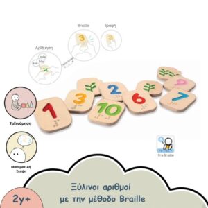 ΞΥΛΙΝΟΙ ΑΡΙΘΜΟΙ ΜΕ ΣΥΣΤΗΜΑ BRAILLE