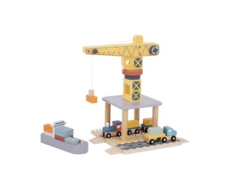 ξύλινος γερανός λιμανιού