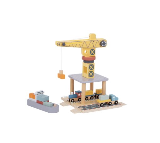 ξύλινος γερανός λιμανιού